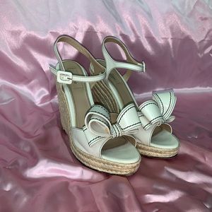 Valentino Wedge Sandal with Bow